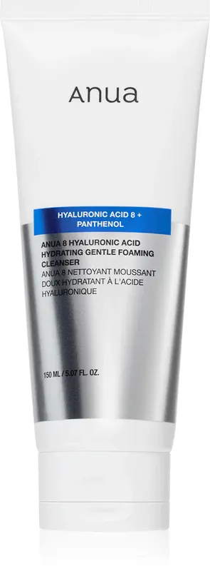 Anua Hyaluronic Acid 8 Hydrating Gentle Foaming Cleanser делікатна очищуюча пінка з гіалуроновою кислотою