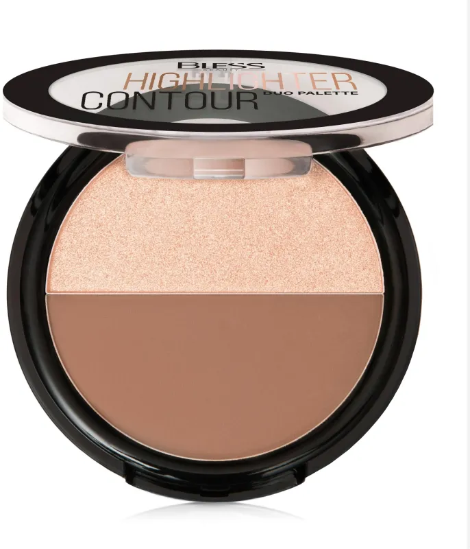 Bless Beauty Duo Palette Highlighter Contour  Палетка для макіяжу