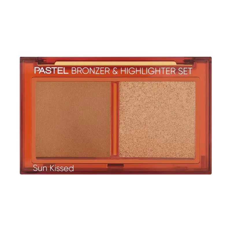 Бронзер і хайлайтер 2в1 Pastel Profashion Bronzer & Highlighter Set Sun Kissed
