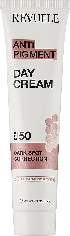 Денний крем для обличчя з SPF 50 Revuele Anti Pigment Cream