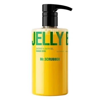 Гель для душу Mr.SCRUBBER Jelly Bubbles Mango King Shower & Bath Gel для очищення та догляду шкіри тіла з тропічним ароматом 500 мл