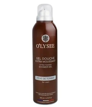 Гель-піна для душу з пряним ароматом для чоловіків O’lysee Fève de Tonka Extra Foaming Shower Gel