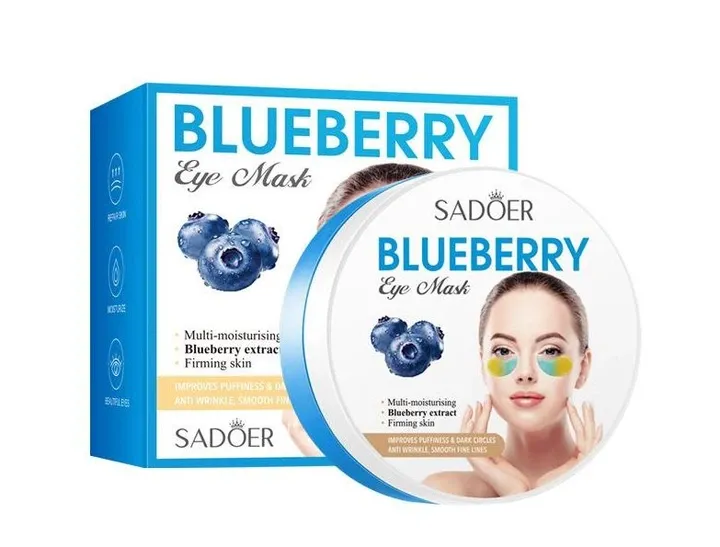 Гідрогелеві патчі Sadoer Blueberry Moisturizing Eye Mask з чорницею 60 шт