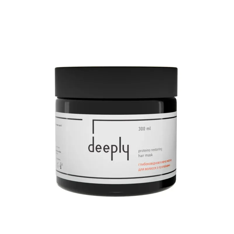 Глибоковідновлююча маска для волосся з протеїнами deeply protein restoring hair mask