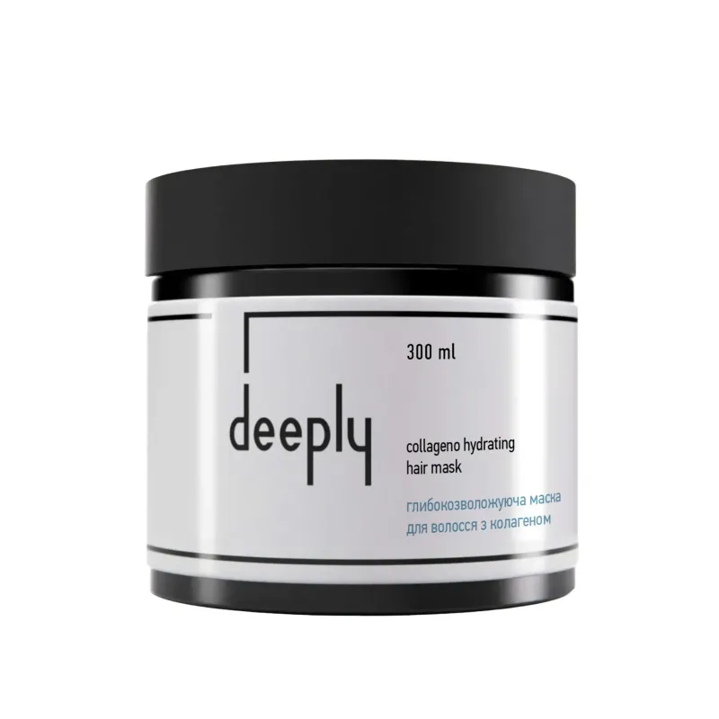 Глибокозволожуюча маска для волосся з колагеном deeply collageno hydrating hair mask
