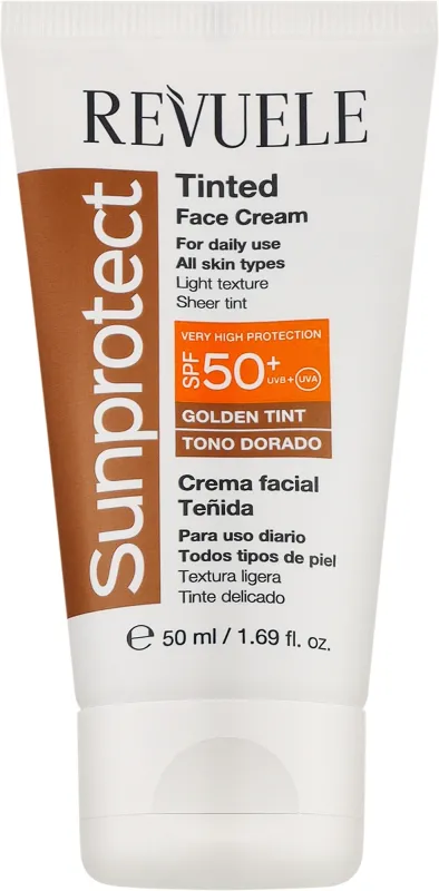 Крем для обличчя тонуючий Revuele Sunprotect Tinted Face Cream SPF50+