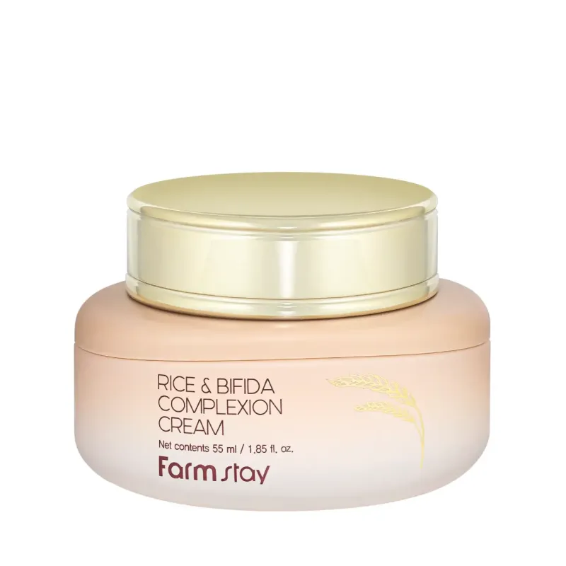 Крем для обличчя з рисом і біфідобактеріями  FarmStay Rice & Bifida Complexion Cream