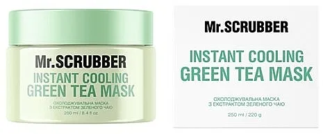 Охолоджувальна маска для обличчя з екстрактом зеленого чаю Mr.Scrubber Instant Cooling Green Tea Mask