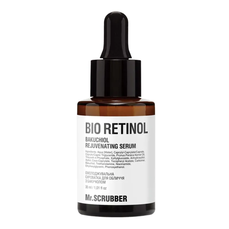 Омолоджувальна сироватка для обличчя з бакучіолом  Mr.Scrubber Bio Retinol