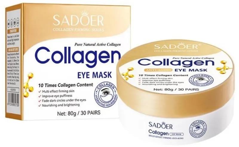 Омолоджуючі гідрогелеві патчі з колагеном Sadoer Collagen Eye Mask