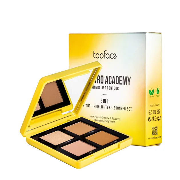 Палетка для контурингу обличчя TopFace Maestro Academy Mineralist Contour
