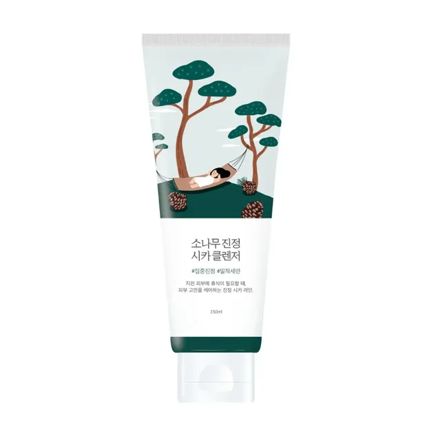 Пінка для вмивання з екстрактом голок сосни Round Lab 150 мл Pine Calming Cica Cleanser