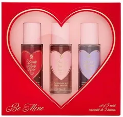 Подарунковий набір містів Victoria's Secret Lovely Berry Rose 75 мл + Darling Vanilla Jasmine 75 мл + Sweet Sugared Violet 75 мл
