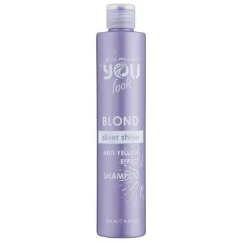 Шампунь YOU LOOK Blond SILVER Shine Anti-Yellow для нейтралізації жовто-помаранчевих відтінків волосся 250 мл