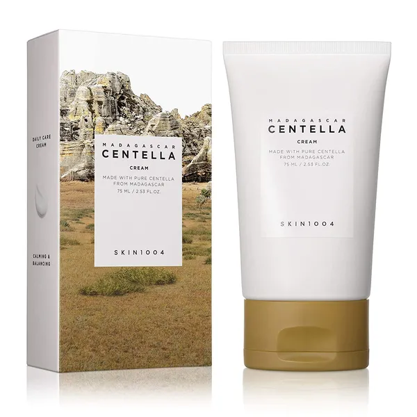 SKIN1004 Madagascar Centella Cream 75ml Зволожуючий крем для обличчя з Мадагаскарською центеллою для нормального і сухого типу шкіри, 75мл