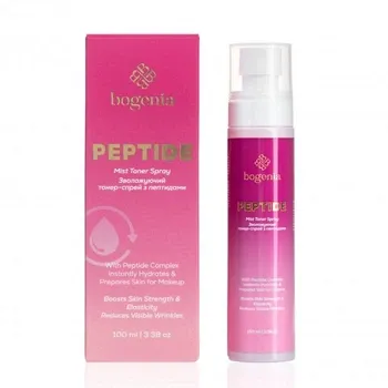 Тонер-спрей для обличчя Bogenia Peptide Mist Toner Spray для зволоження та відновлення балансу шкіри