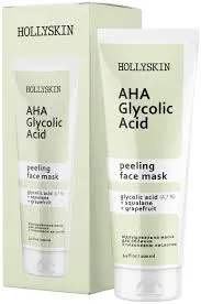 Відлущувальна маска для обличчя з гліколевою кислотою Hollyskin Glycolic AHA Acid Face Mask