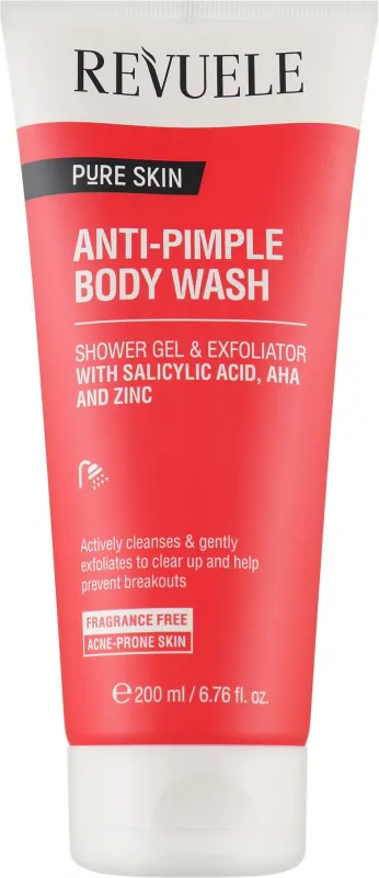 Засіб очищуючий для тіла проти прищів Revuele Pure Skin Anti-Pimple Body Wash