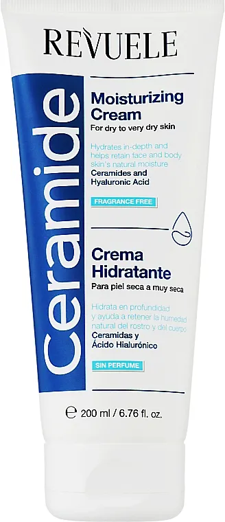 Зволожувальний крем для обличчя й тіла Revuele Ceramide Moisturizing Cream