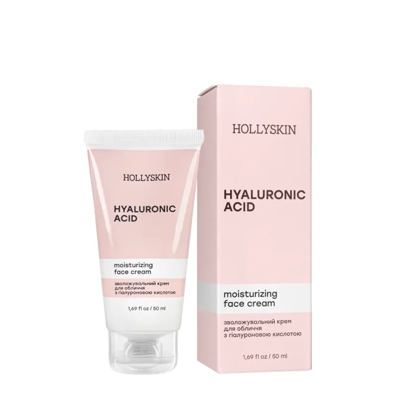 Зволожувальний крем для обличчя з гіалуроновою кислотою Hollyskin Hyaluronic Acid Face Cream